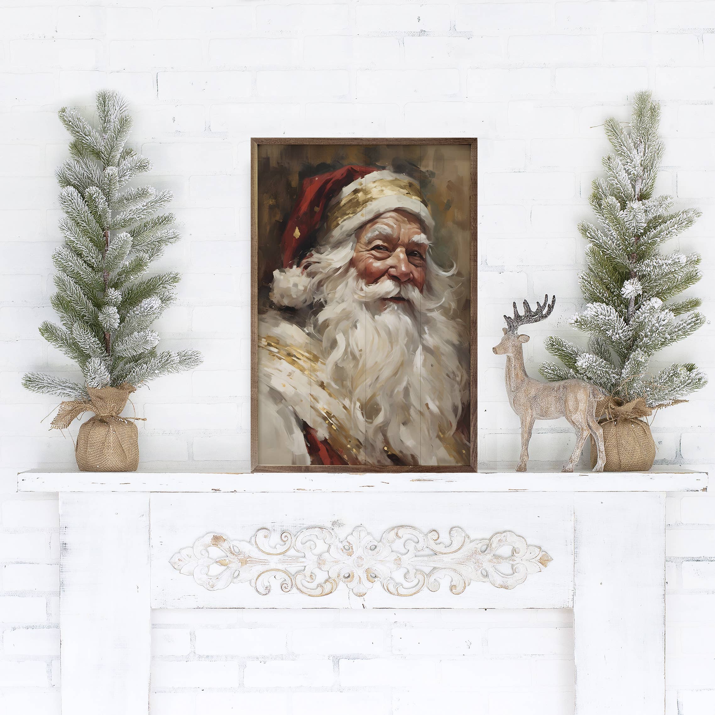 Santa In Red with Gold