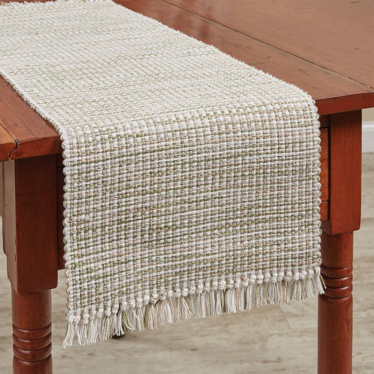 Basketweave Table Runner 36" L -  Meadow