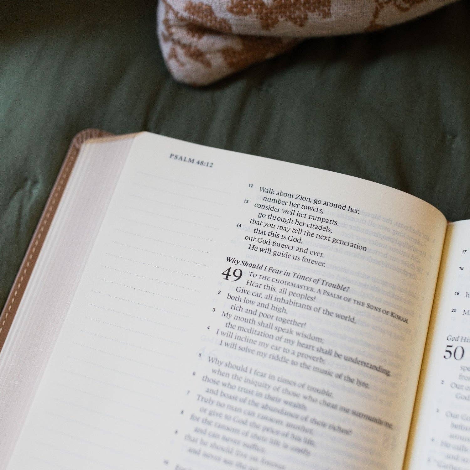 ESV Large Print Single Column Journaling Bible | Lamp and Light