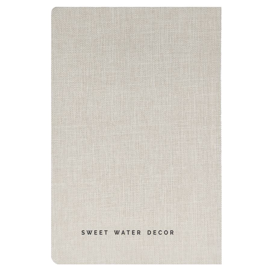 Tan One Line A Day Fabric Journal