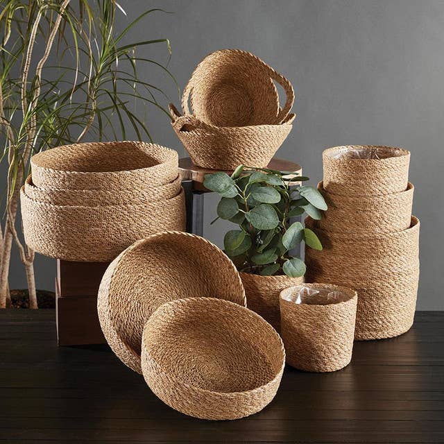 Seagrass Short Baskets - Set of 5