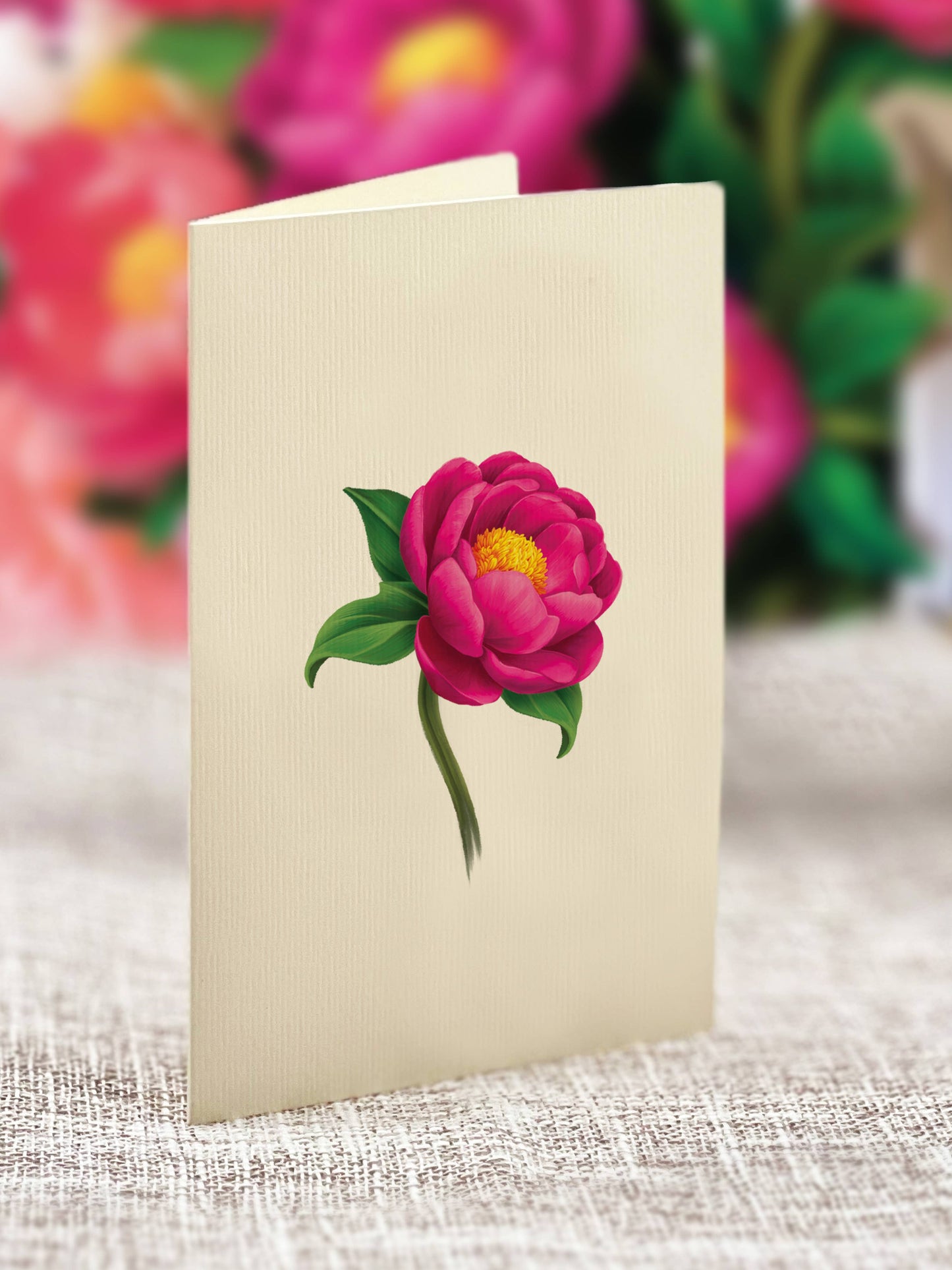 Mini Peony Paradise Pop-up Greeting Card