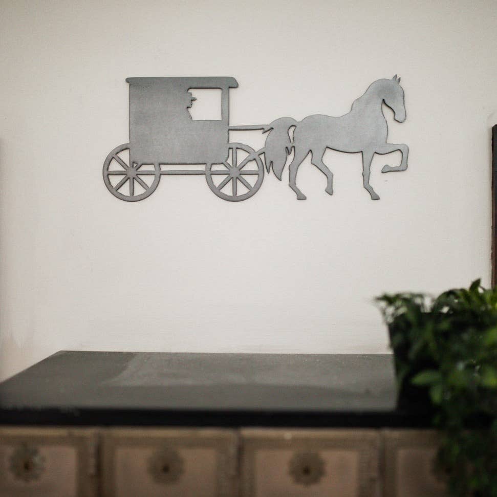 Horse And Buggy Wall Decor