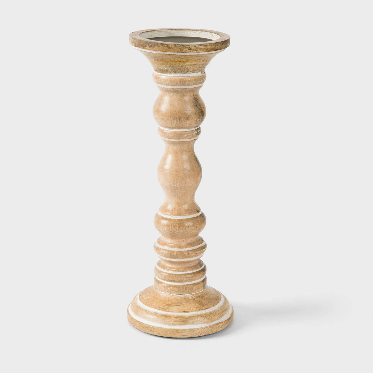 Willow in Whitewash Candle Holder Set of 3
