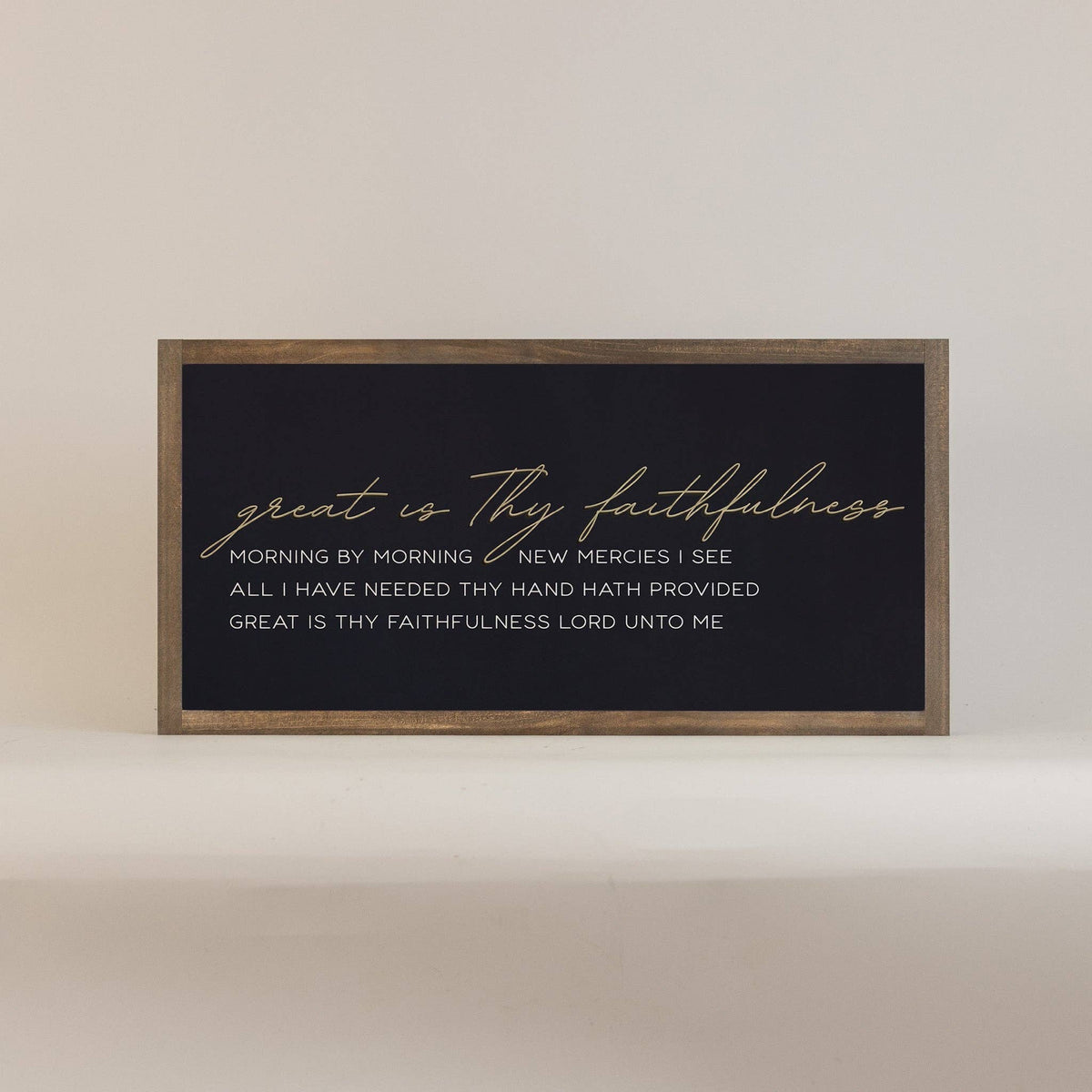 Great Is Thy Faithfulness | Wooden Cutout