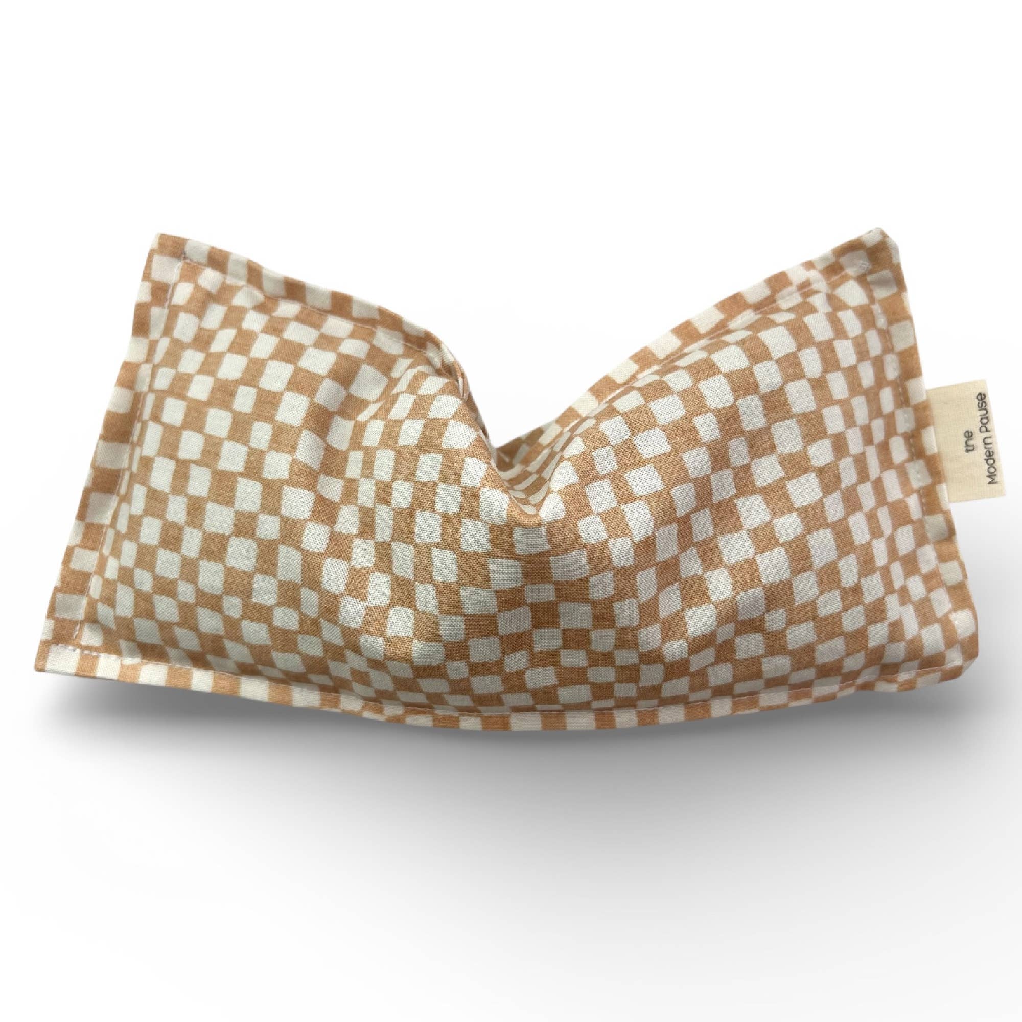 Eye Pillow - Checkers in Clay