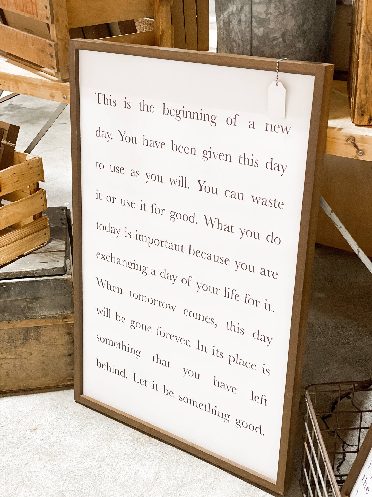 This Is the Beginning of a New Day | Wood Sign, Wall Art