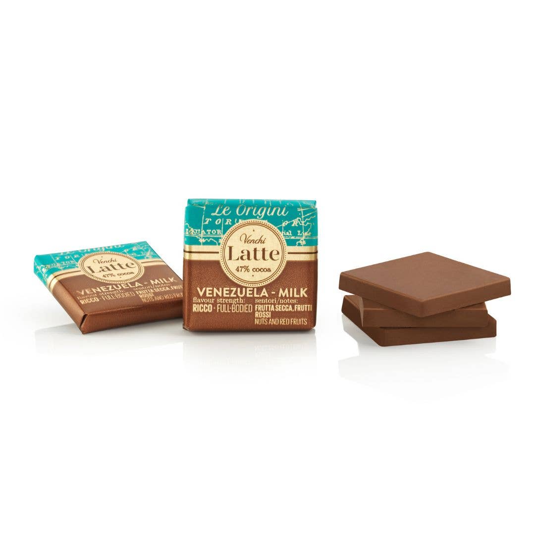 47% Venezuelan Milk Chocolate Mini Squares - Italian Gourmet