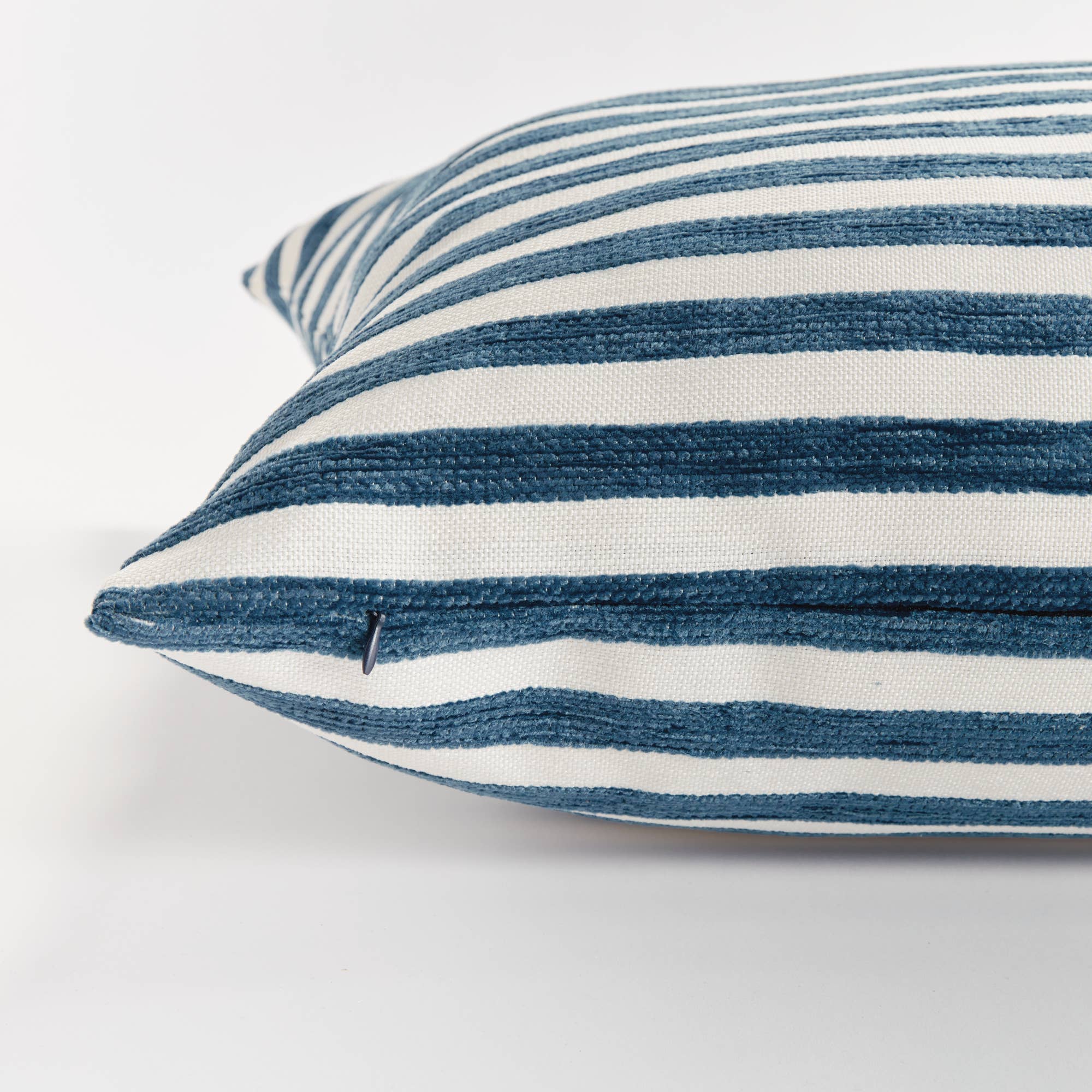 Gideon Square Indoor-Outdoor Pillow 24", Navy Blue
