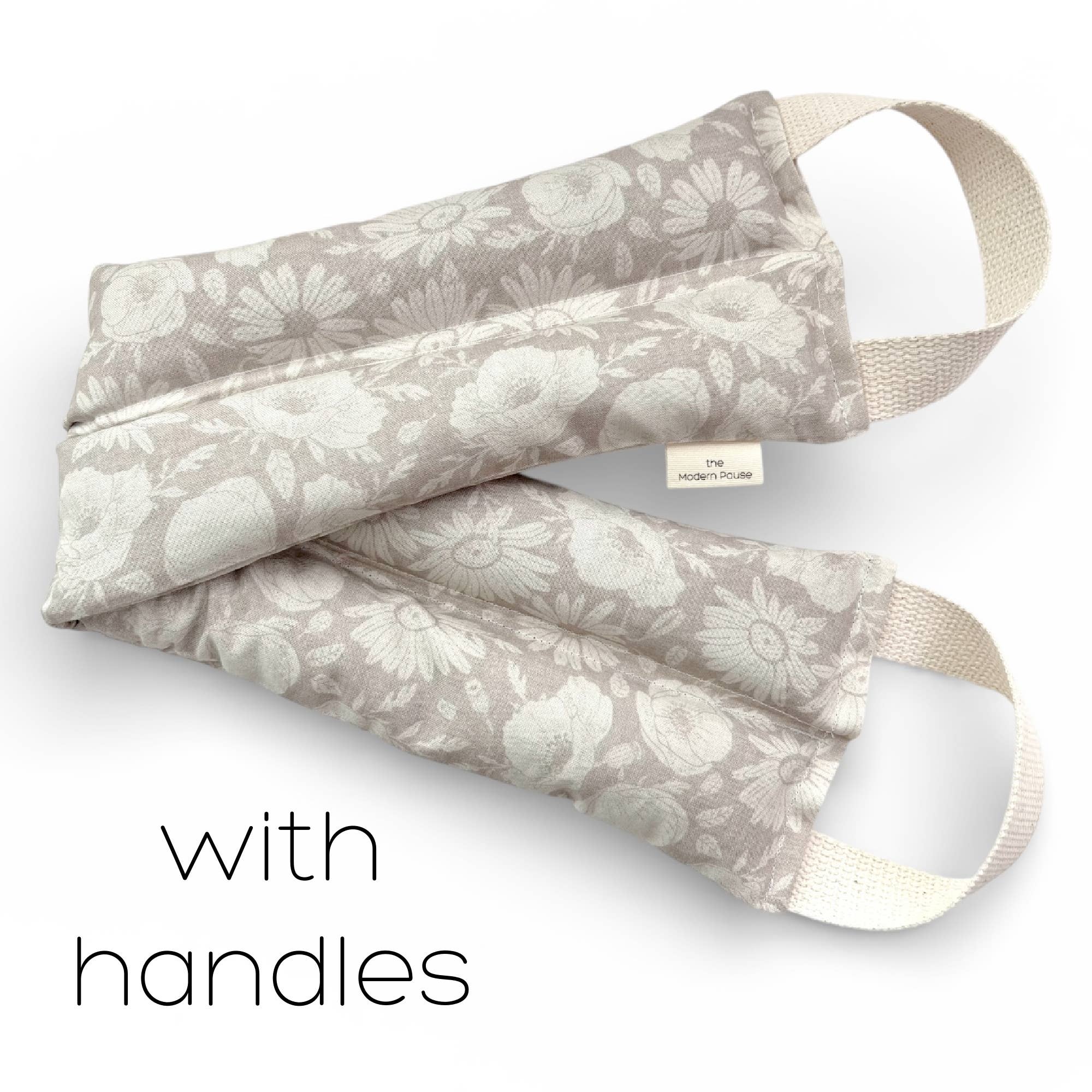 Neck Wrap - Floral in Taupe