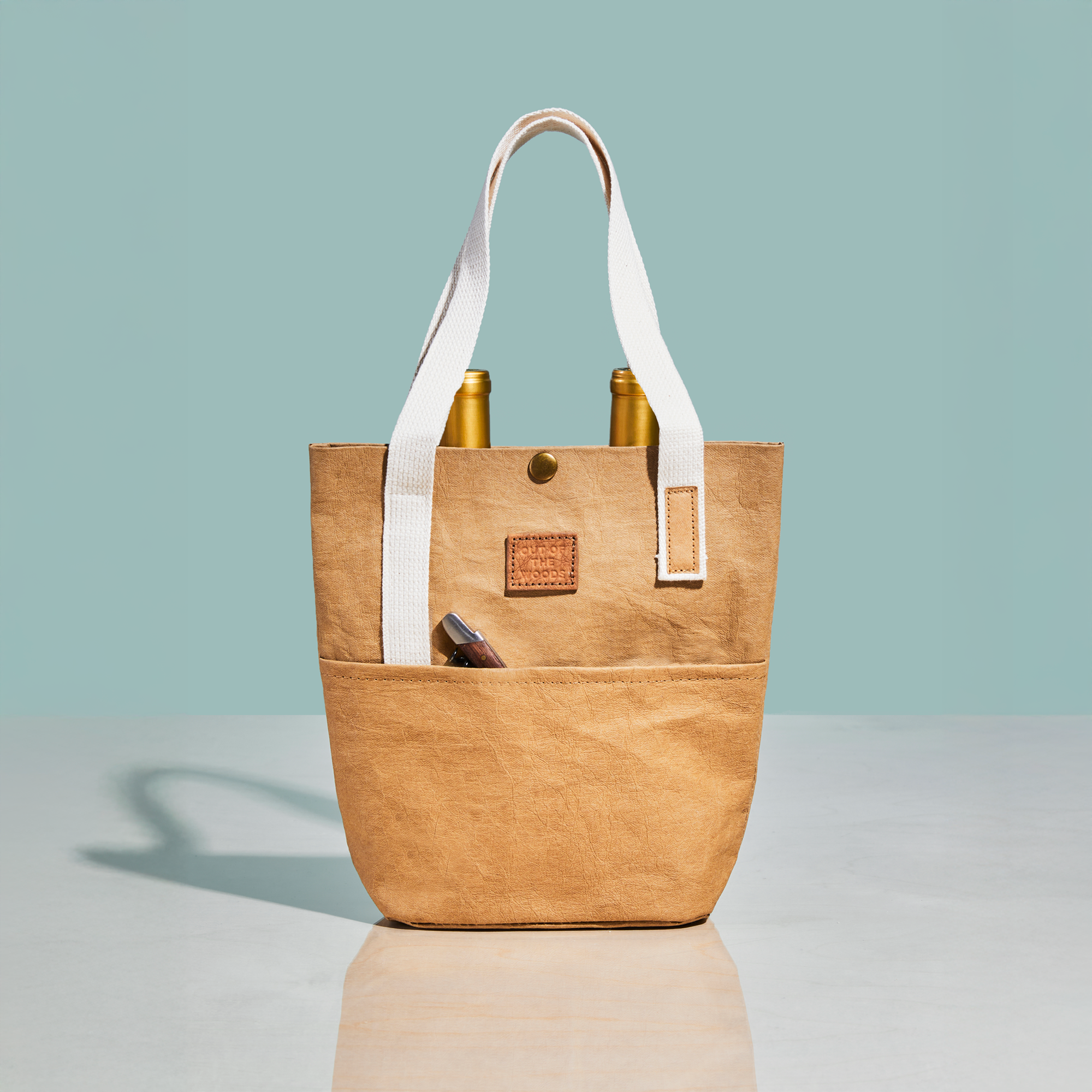 Rabbit Tote, Reusable Vegan Leather Shopping Bag