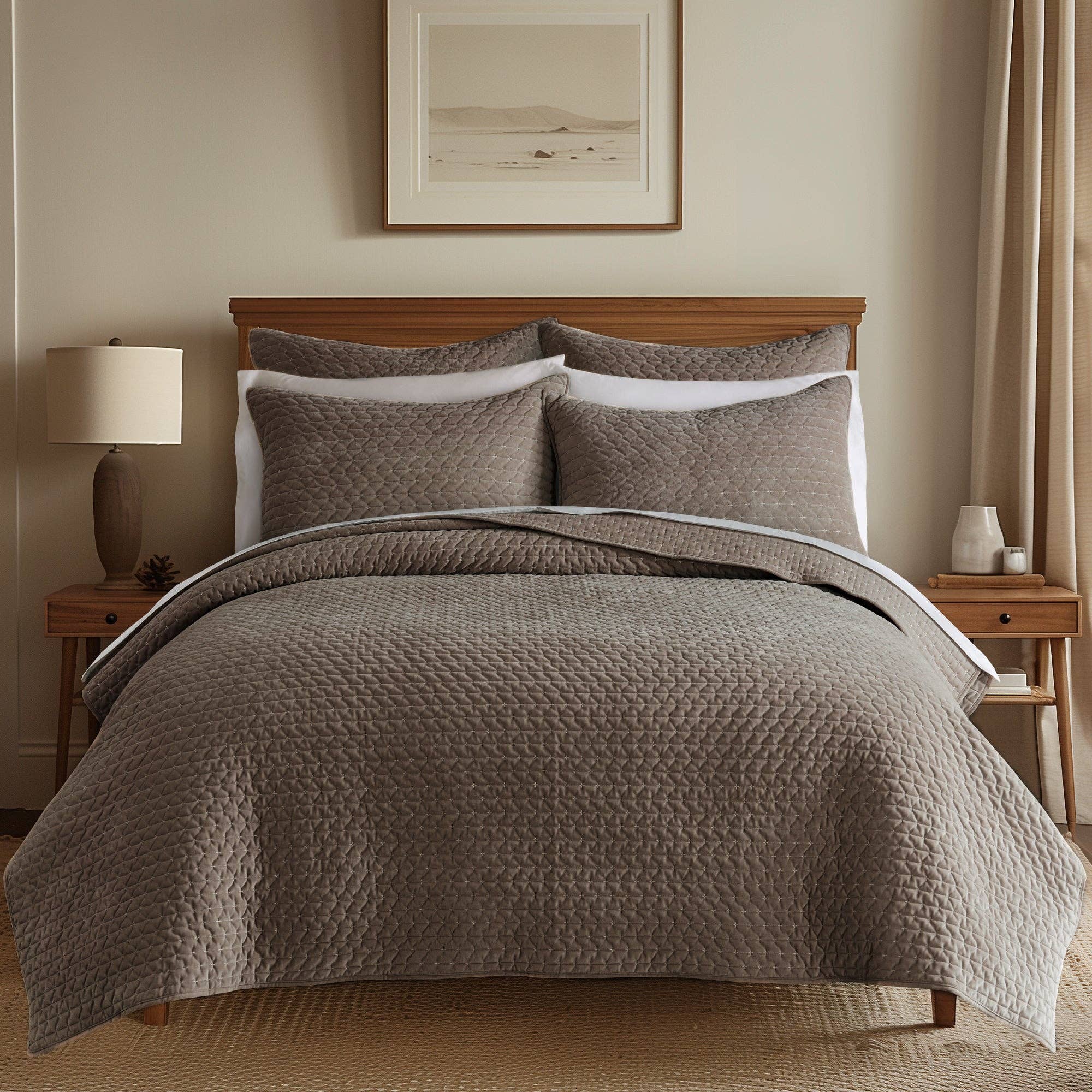 Velvet Stitch Quilt Set