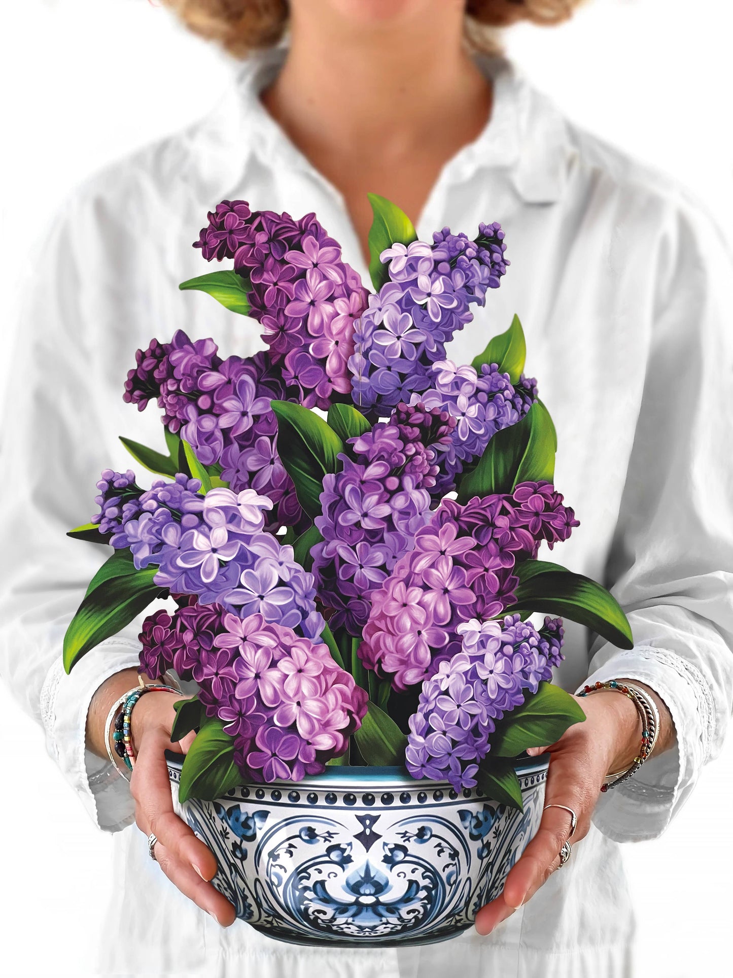 Garden Lilacs Pop-up Greeting Card