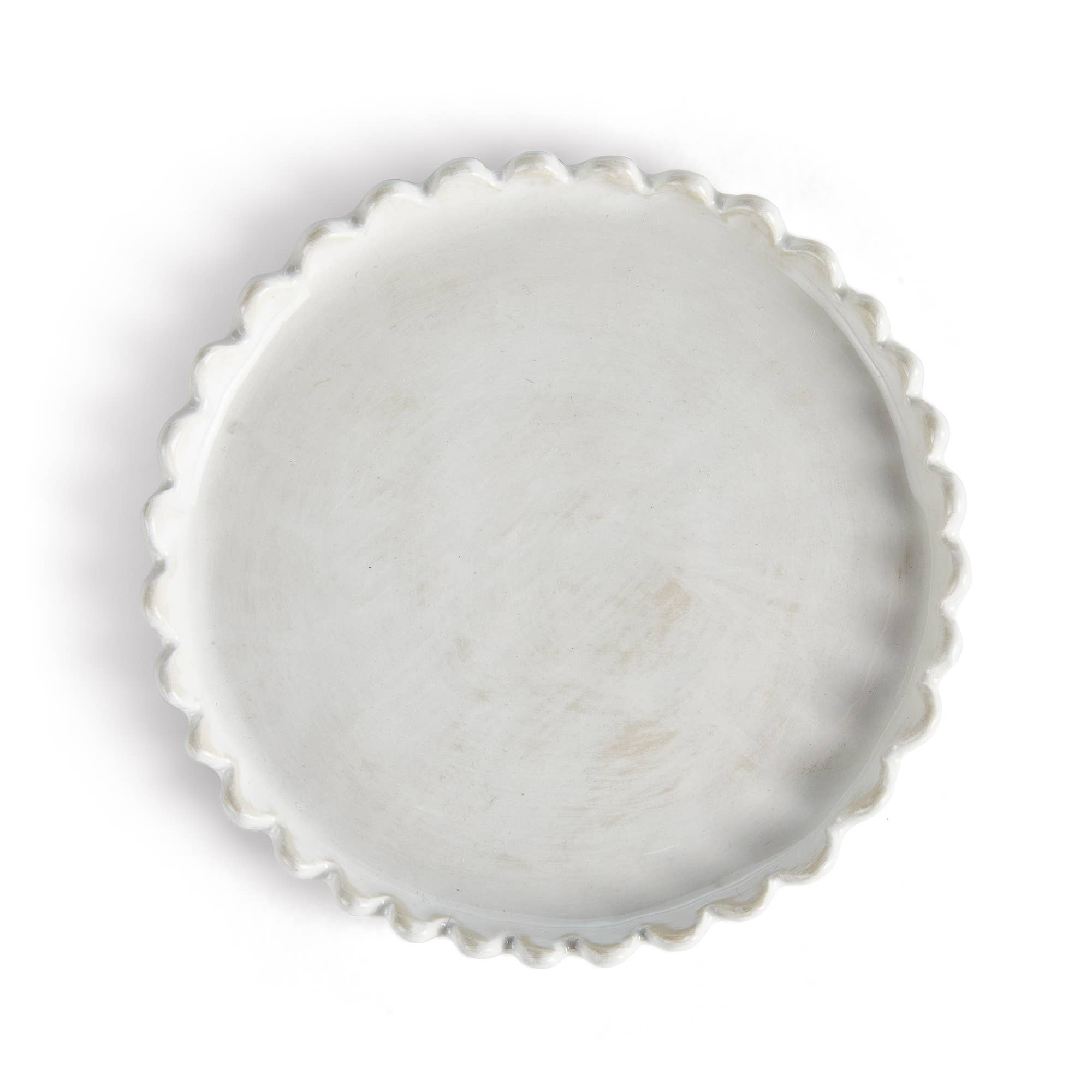 Maddie Petite Round Tray, White