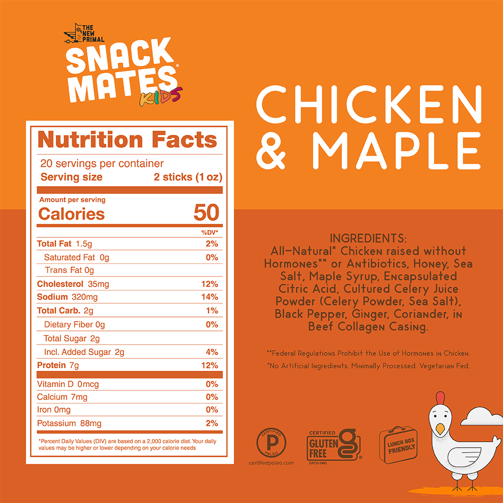 Snack Mates Chicken & Maple Mini Meat Sticks (5ct.)