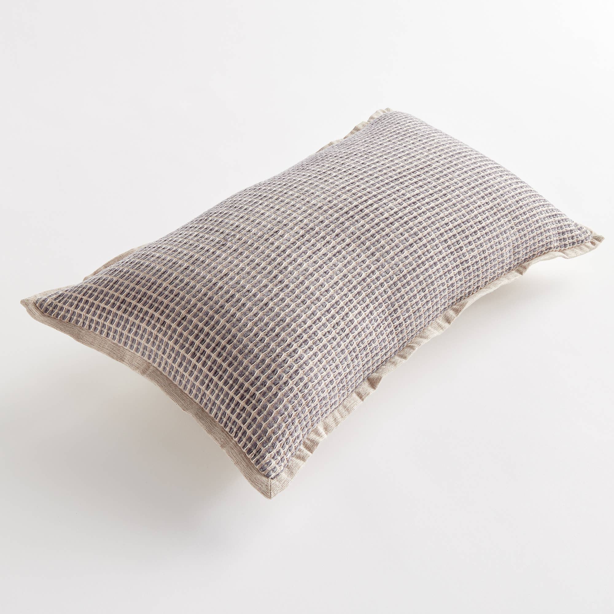 Sasha Lumbar Indoor-Outdoor Pillow, Taupe Mocha