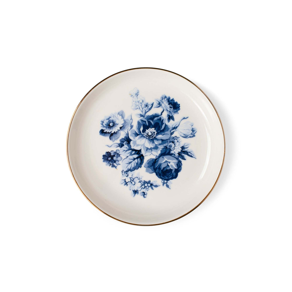 MEM BLUE BOUQUET MEMENTO SMALL ROUND TRAY