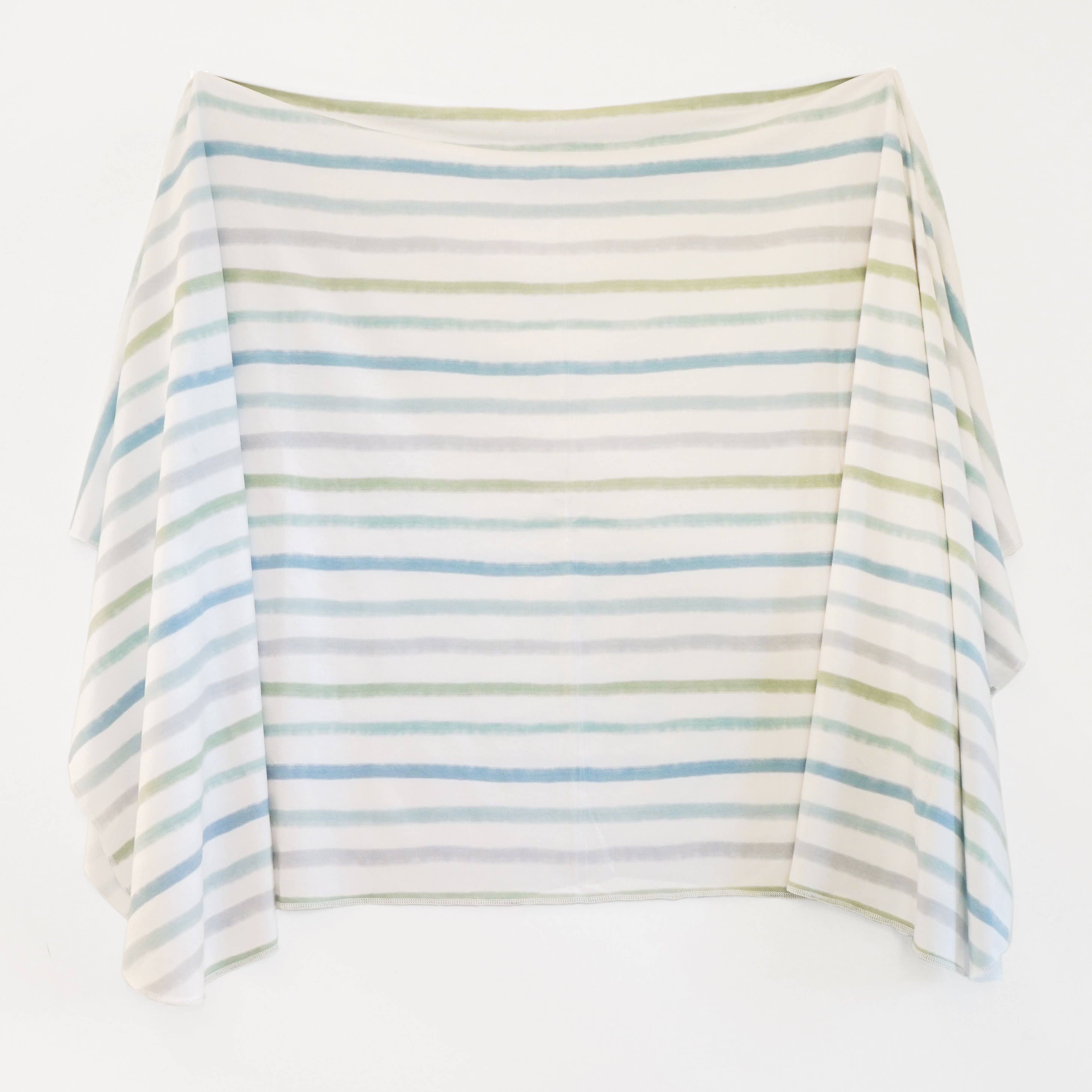 Extra Soft Stretchy Knit Swaddle Blanket: Dapper Stripes