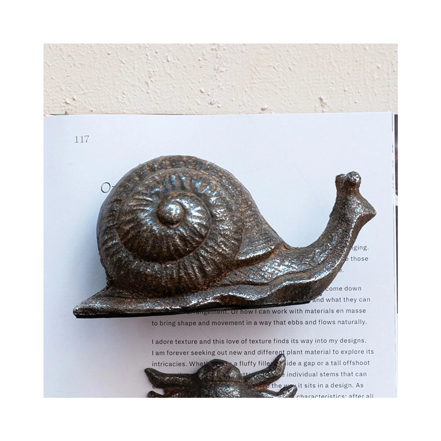 Cast Iron Snail, Rust Finish