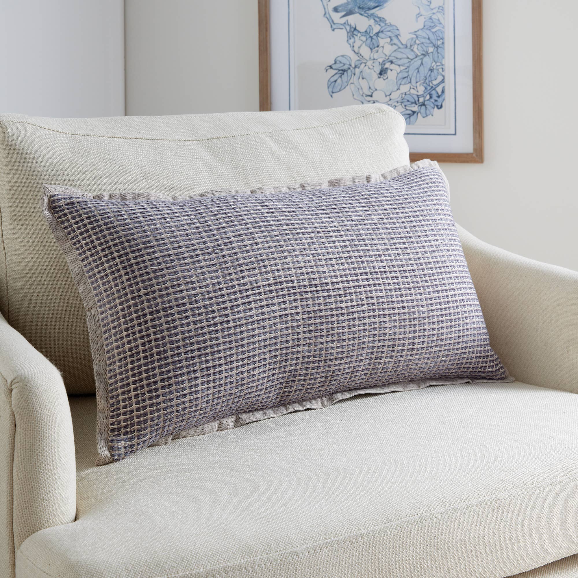 Sasha Lumbar Indoor-Outdoor Pillow, Taupe Mocha