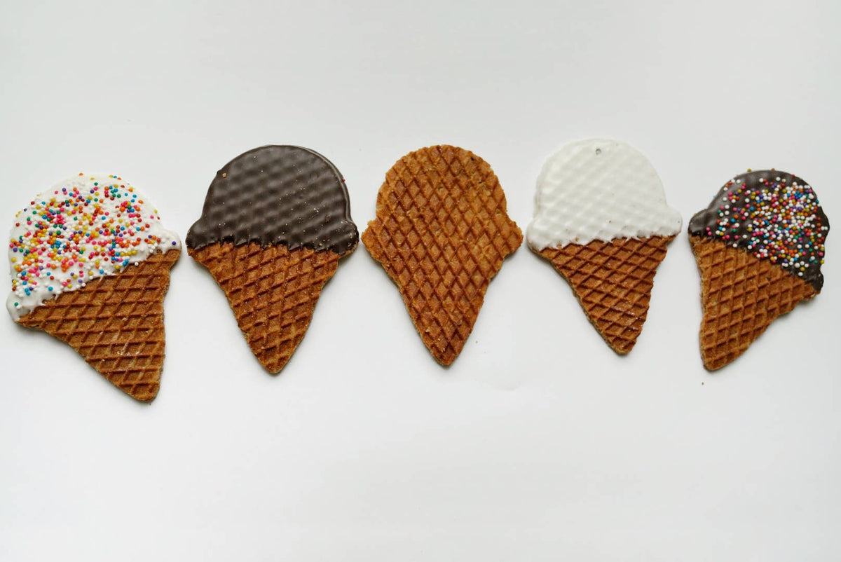 Ice Cream Cone-Shaped Stroopwafels