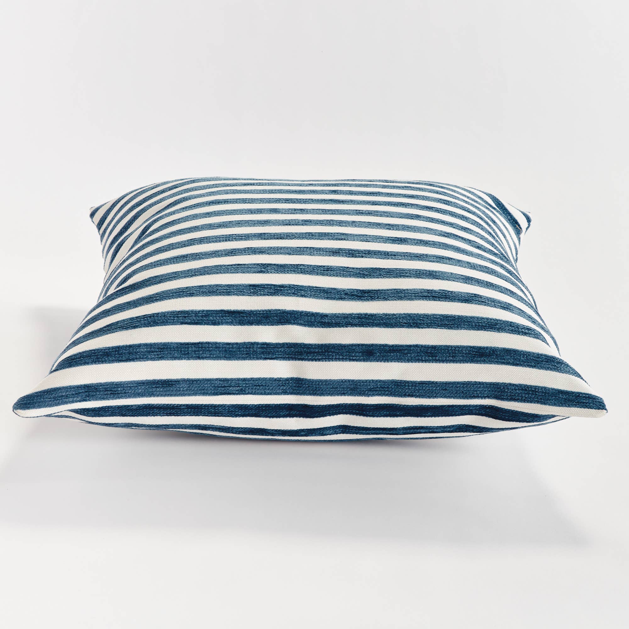 Gideon Square Indoor-Outdoor Pillow 24", Navy Blue