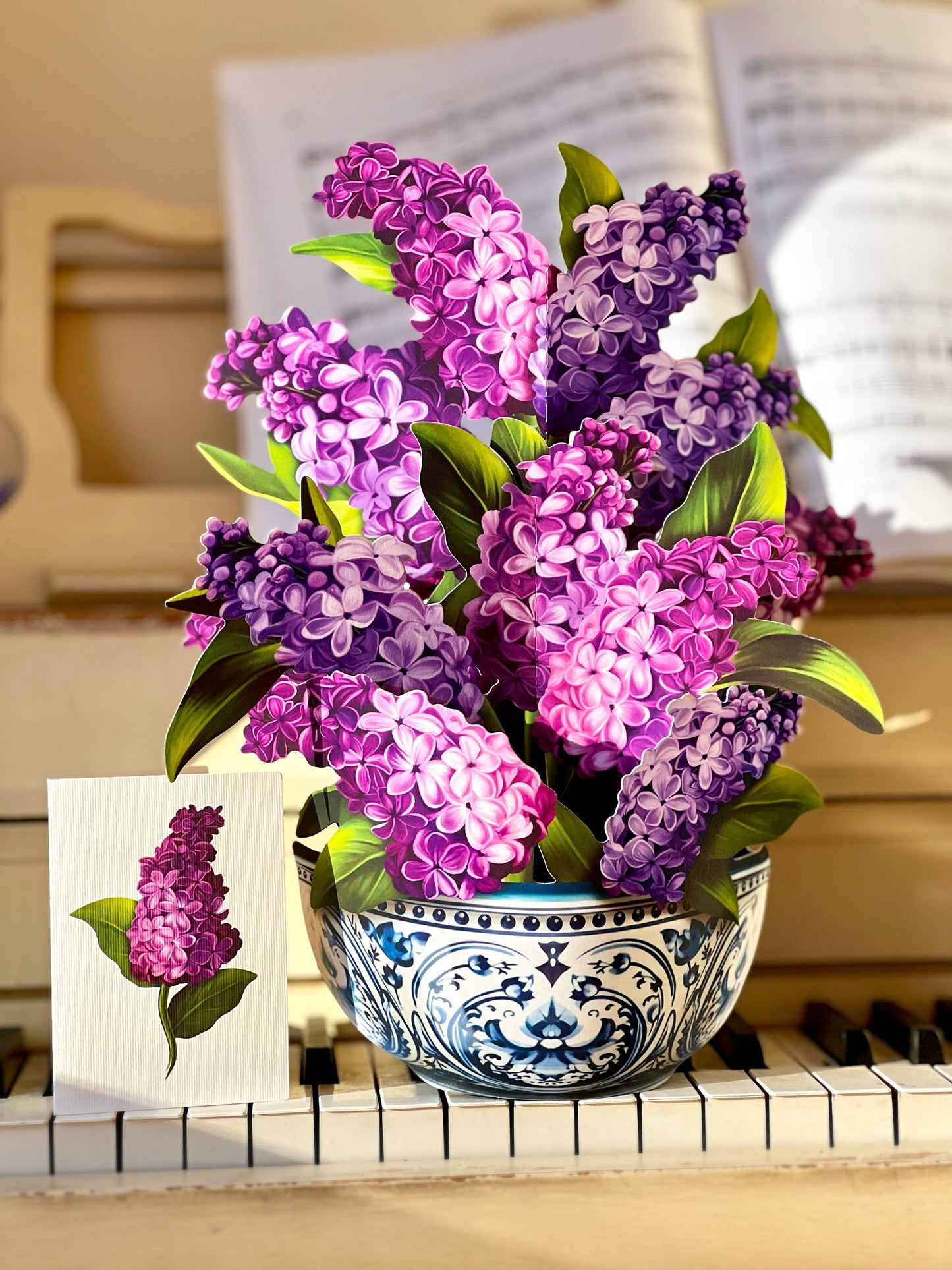 Garden Lilacs Pop-up Greeting Card