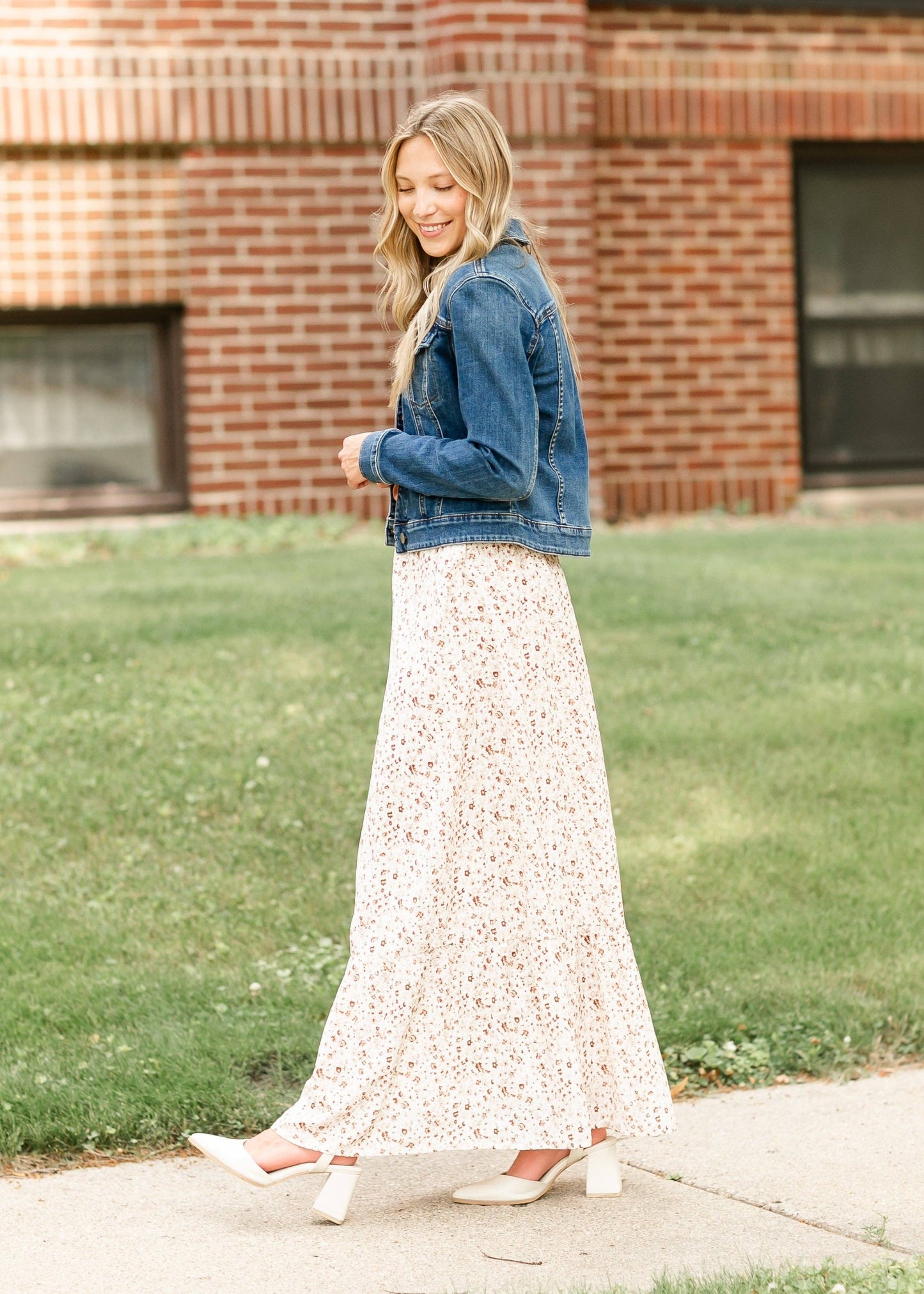 Havyn Floral Lined Maxi Skirt