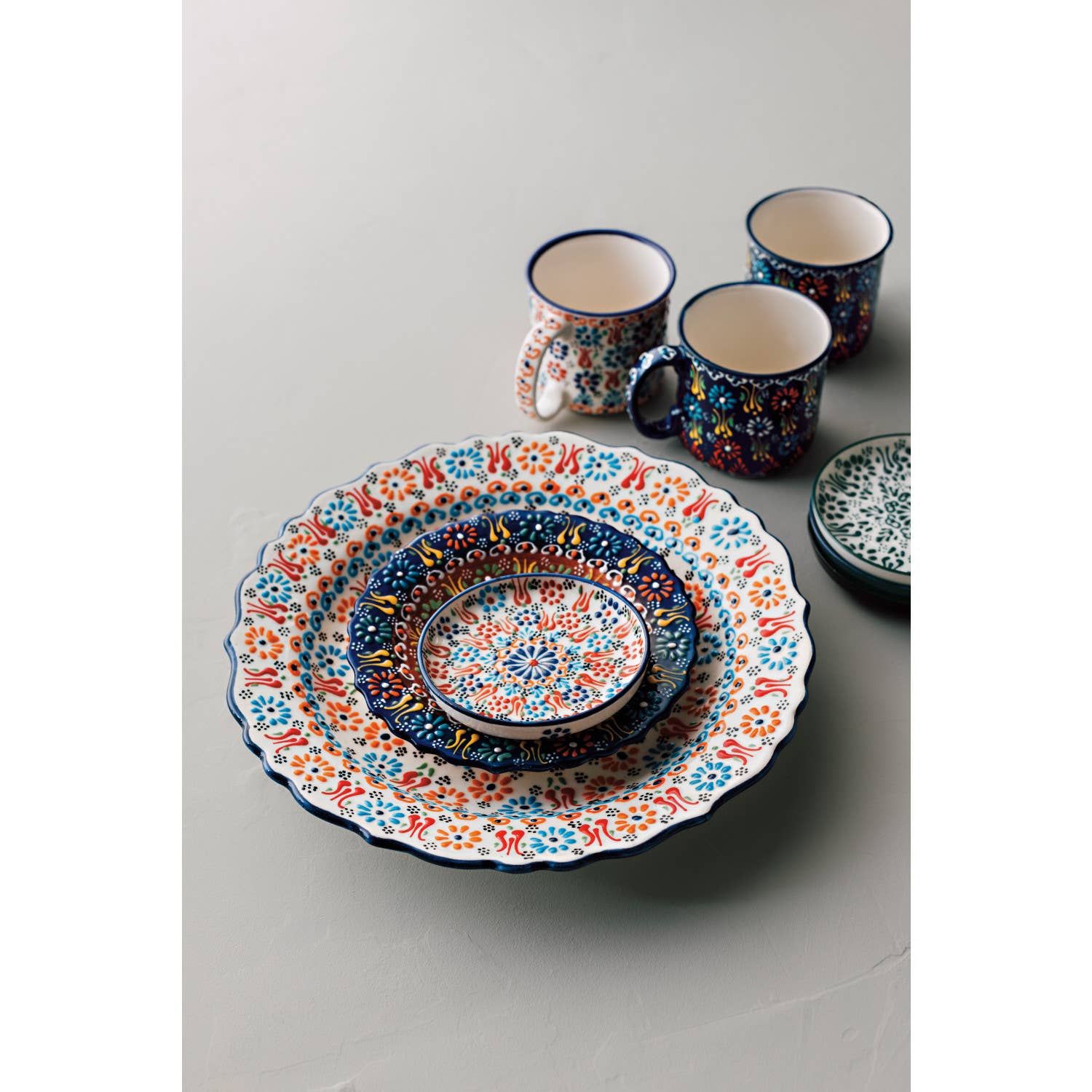 Hand-painted Turkish Mug - Evani Forest