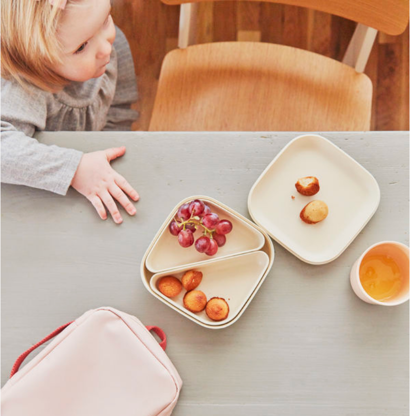 Square Bento Lunch Box - Off White