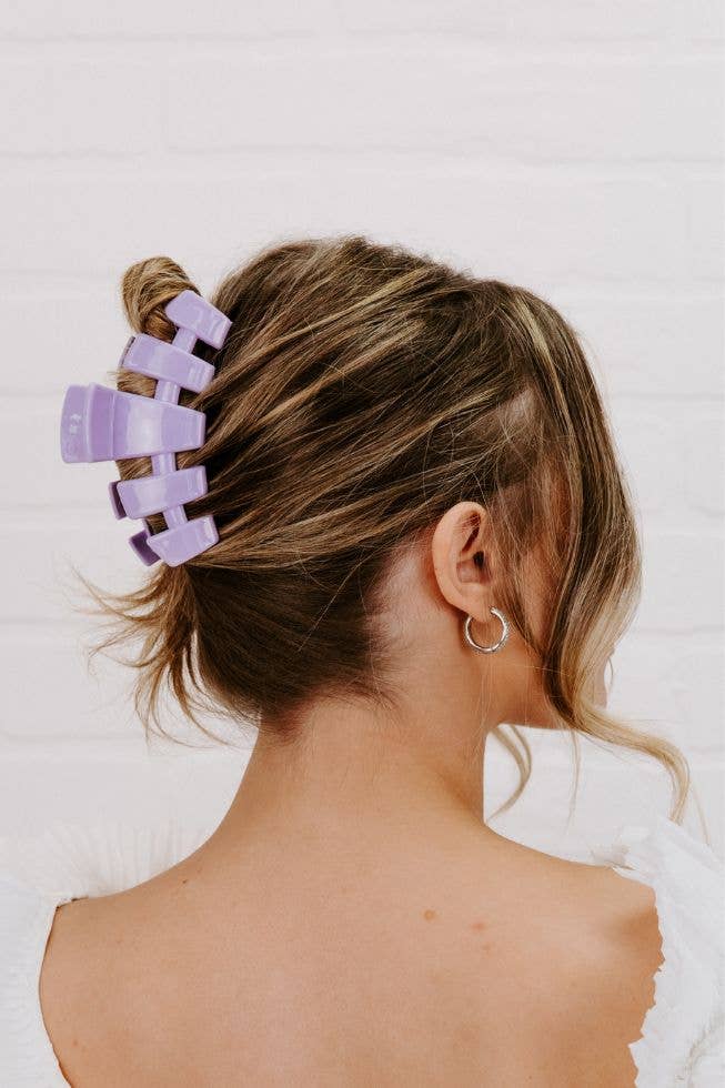 Classic Hair Clip | Large | Lilac