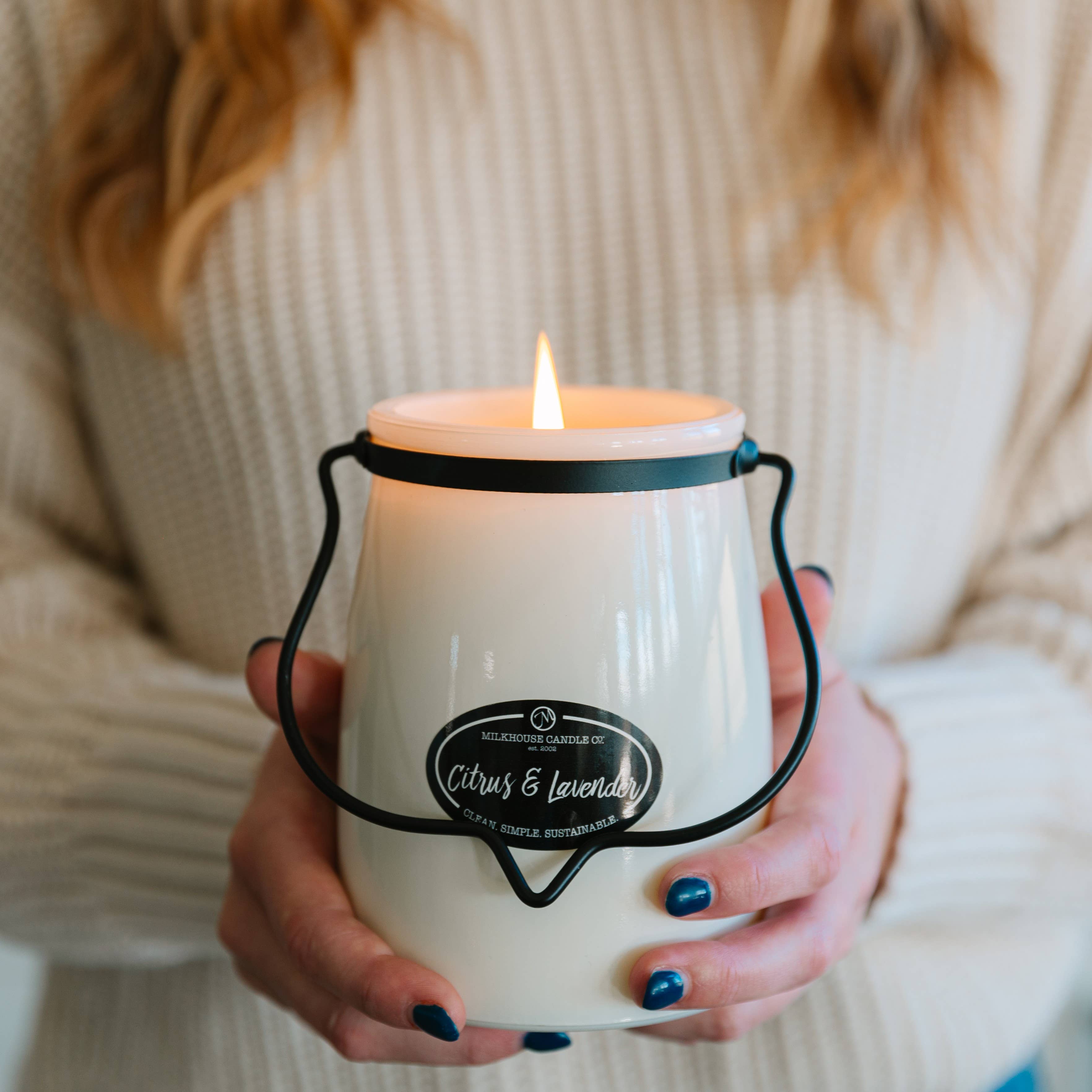 22 oz Butter Jar Candle: Citrus & Lavender