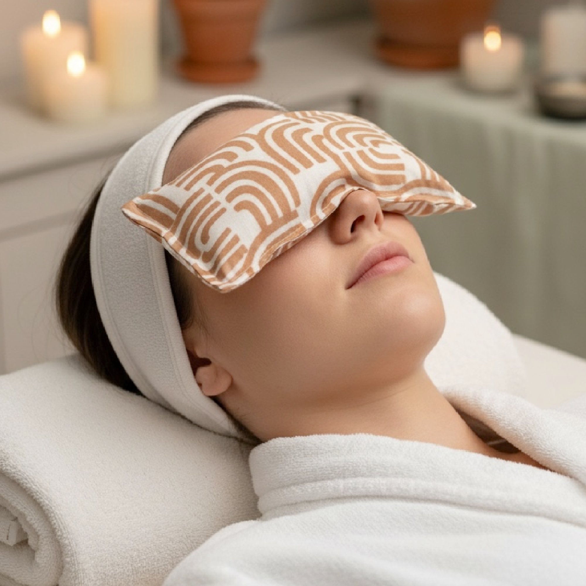 Eye Pillow - Trellis in Sage