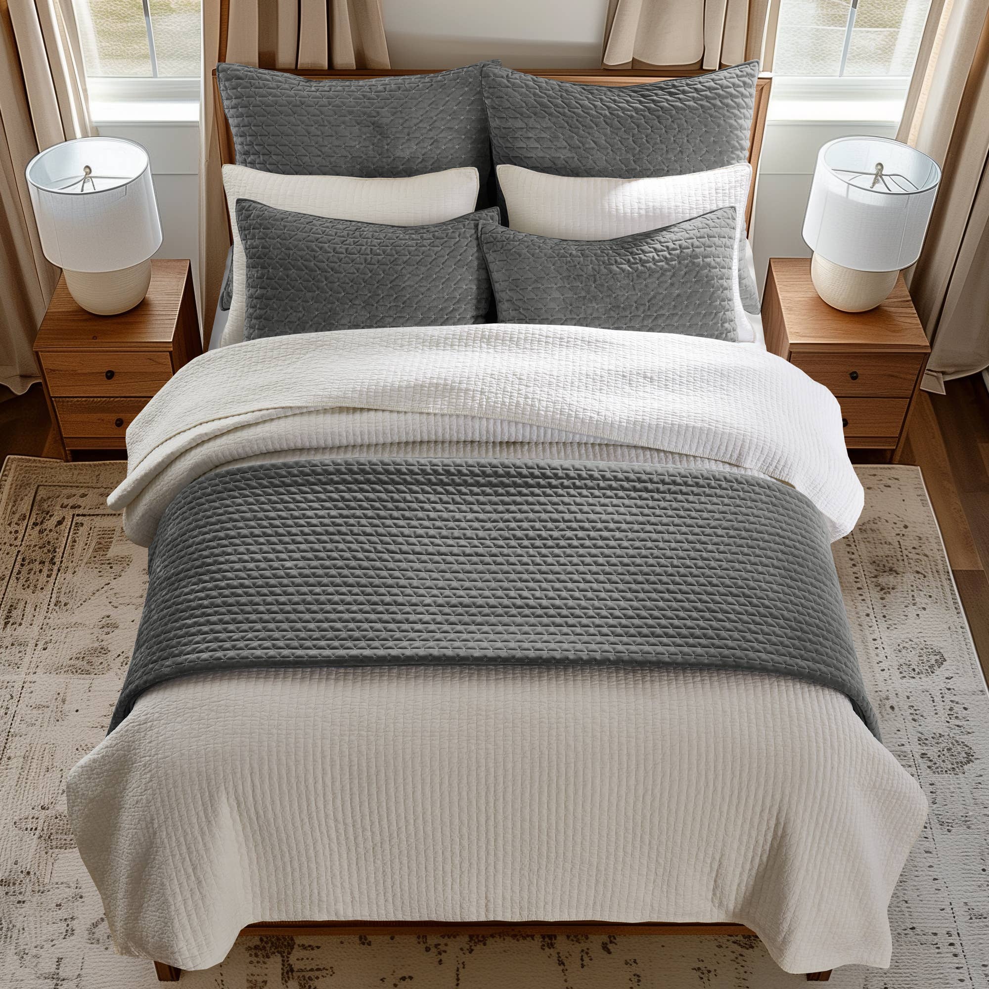 Velvet Stitch Quilt Set