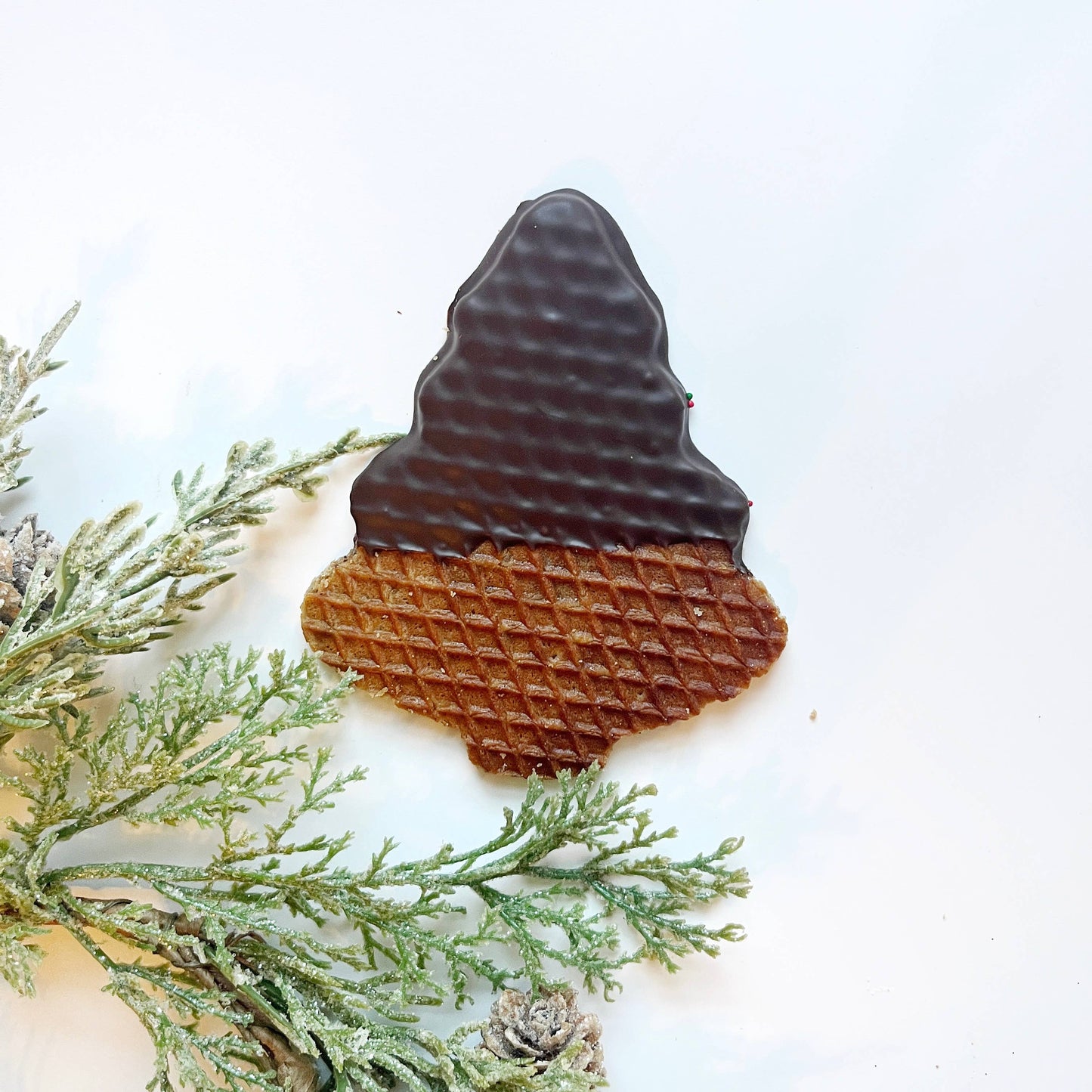 Christmas Tree-Shaped Stroopwafels