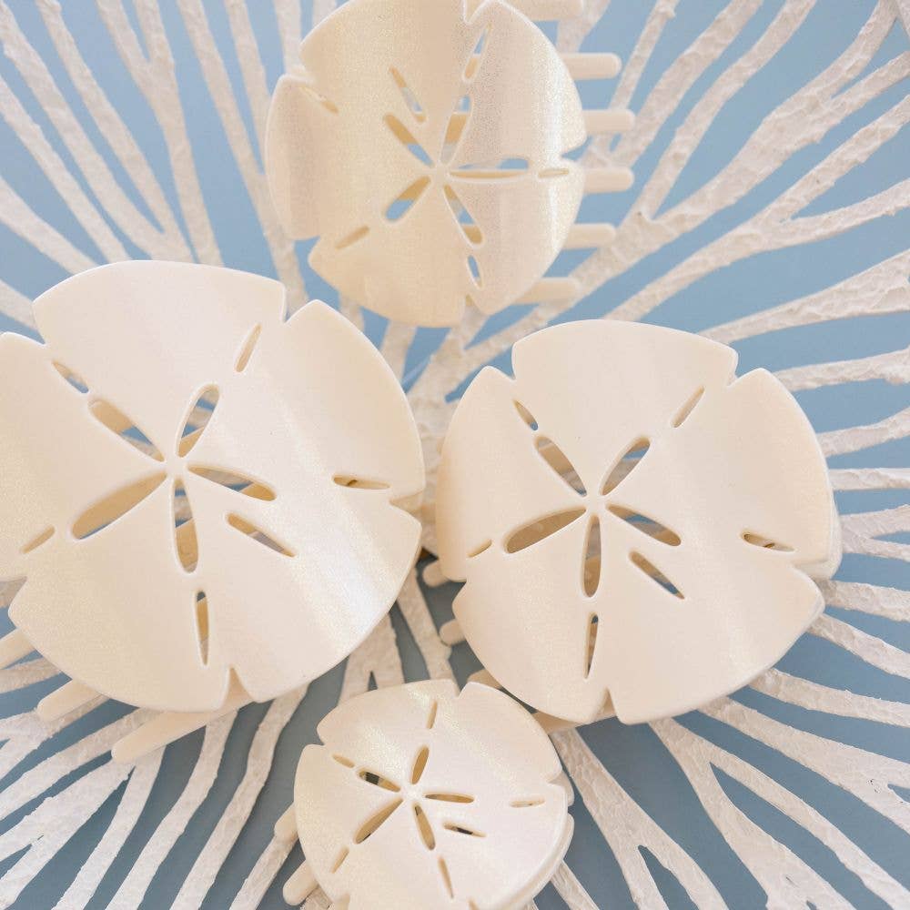 Sand Dollar | Large | Flat Shape Hair Clip