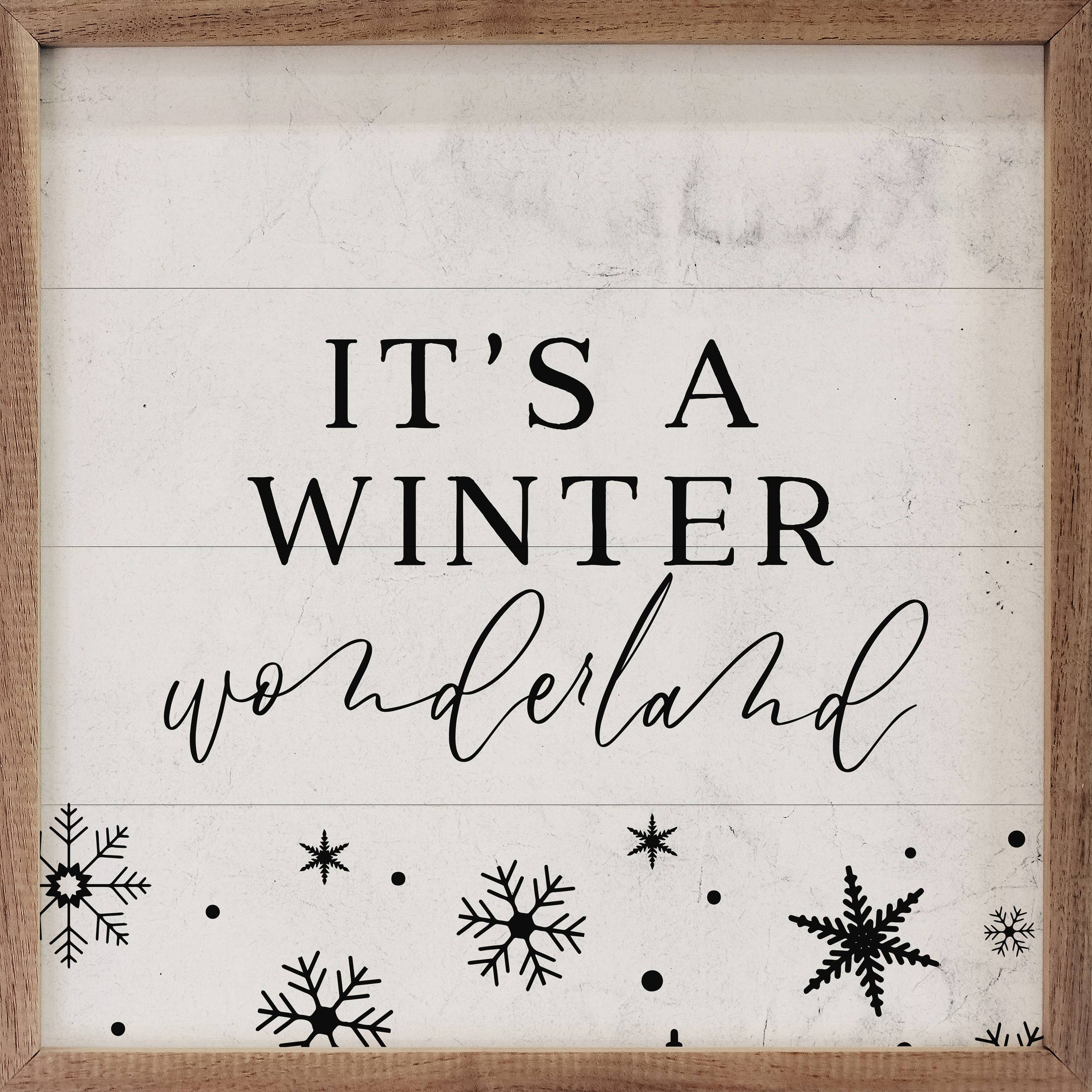 It's A Winter Wonderland Snowflakes White