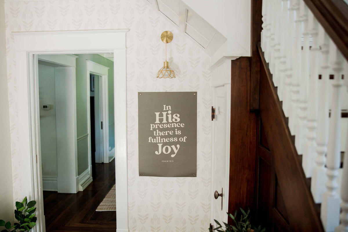 In His Presence | Canvas Banner