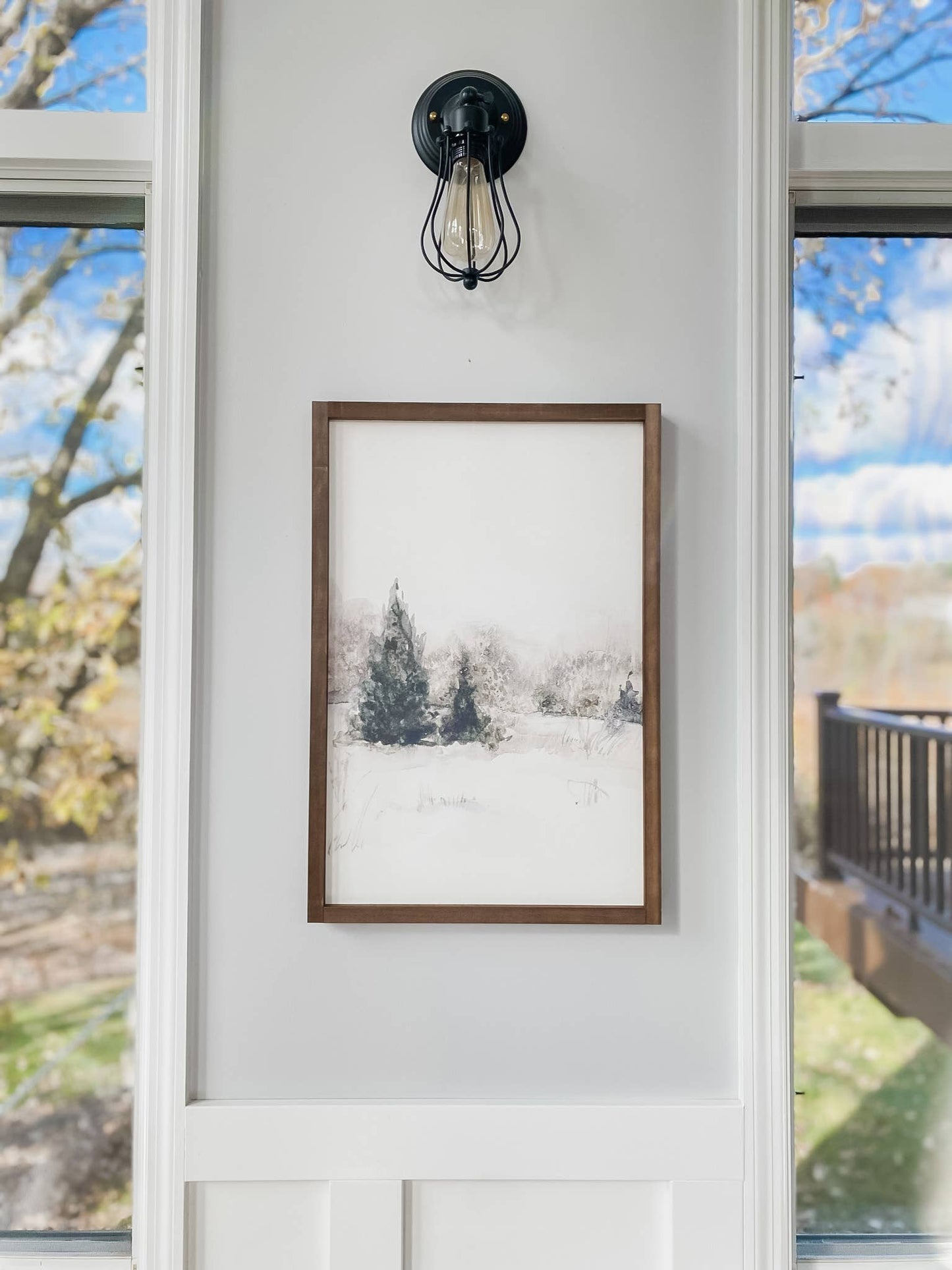 Winter Landscape | Winter Home Decor, Winter Wall Decor