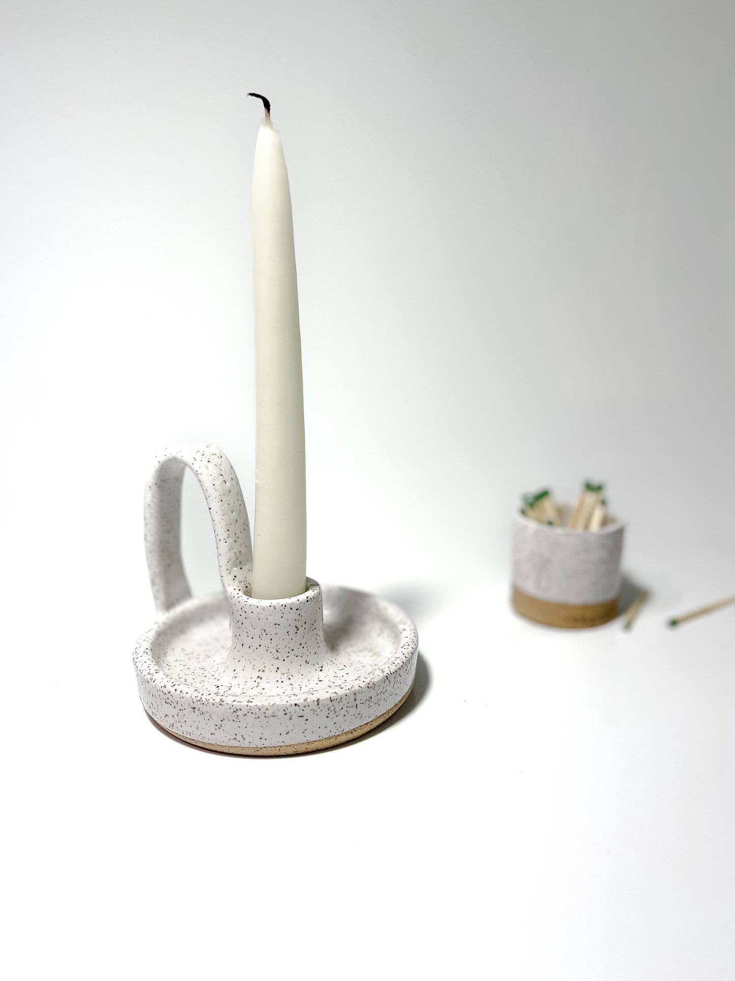 Ceramic Candle Taper with Loop