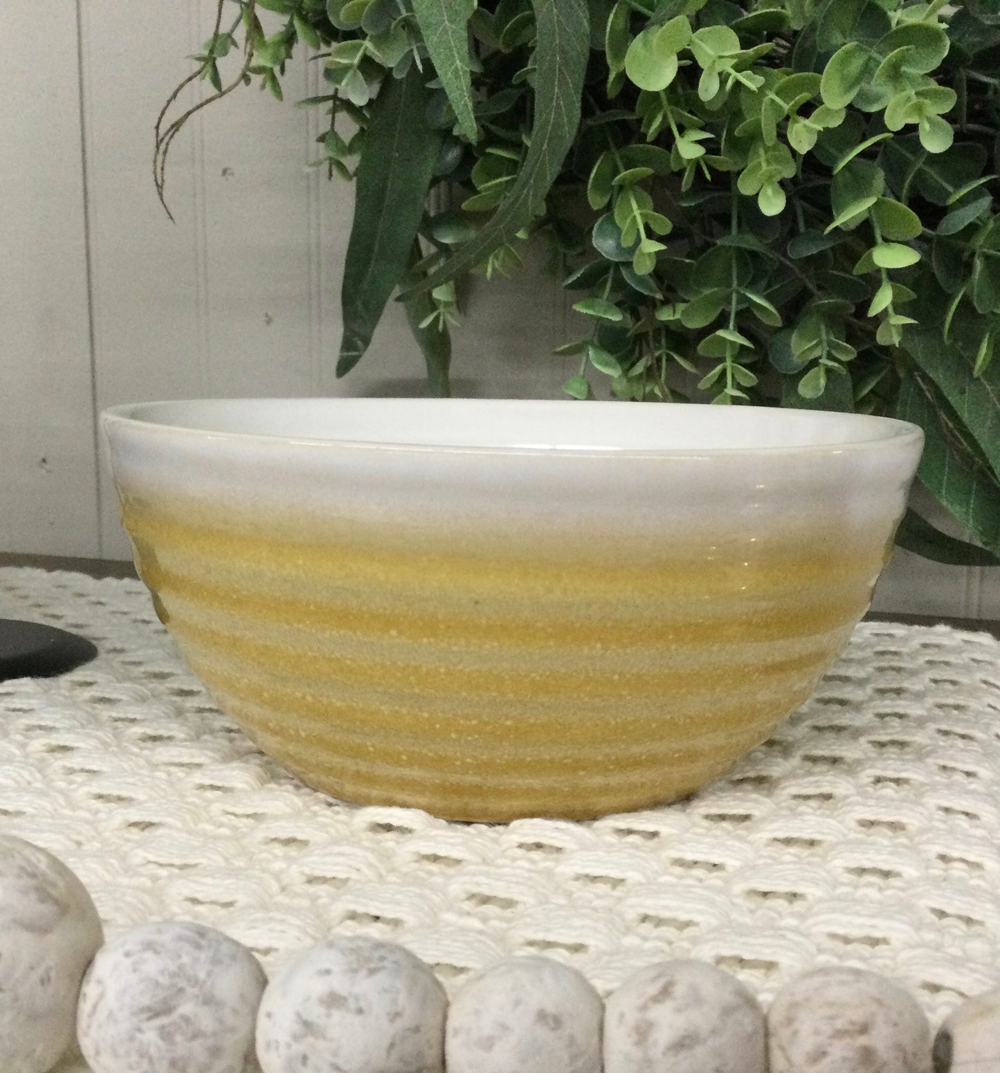 Mineral Ochre Reactive Glaze Bowl