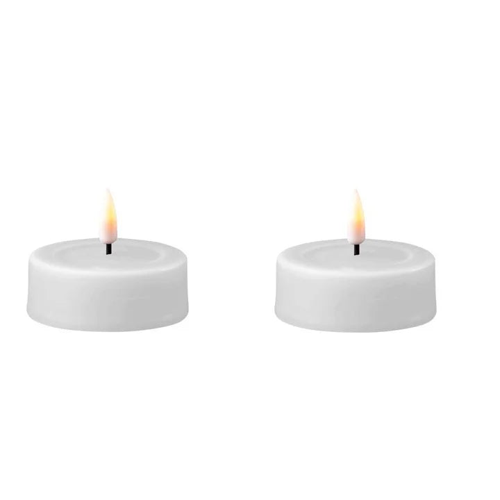 White Jumbo Tealight | 2.4" | Set of 2