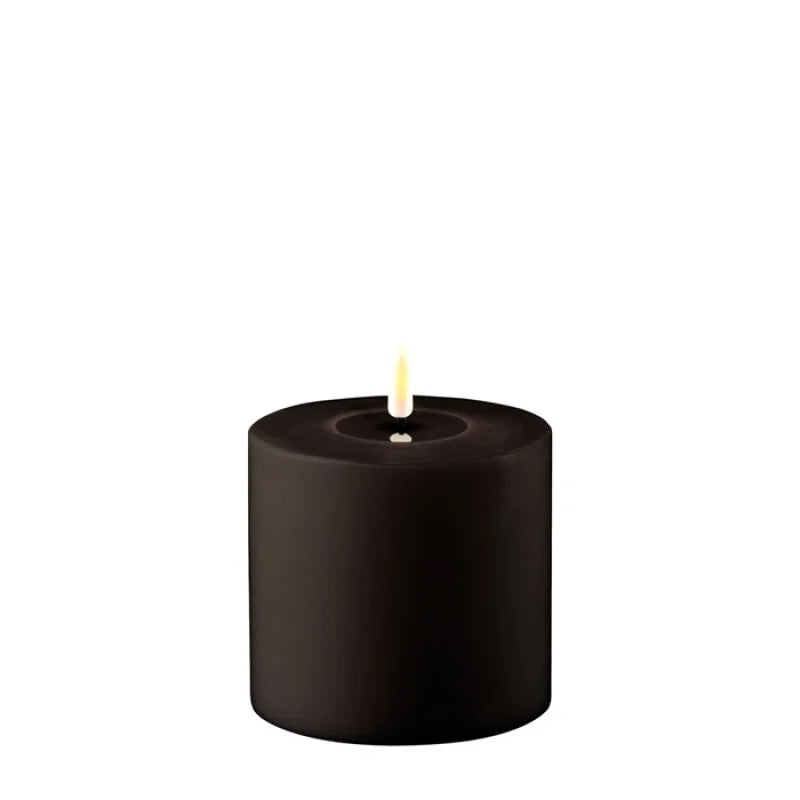 Black Outdoor LED Candles | 4x4 | 10x10 cm