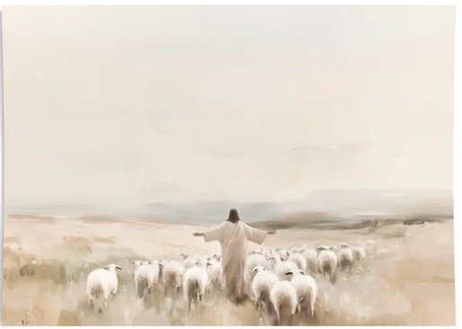 My Sheep Hear My Voice - Print