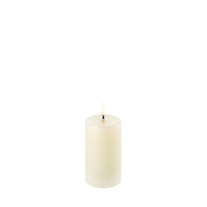 LED pillar candle, Ivory, Smooth,  2.3x4”