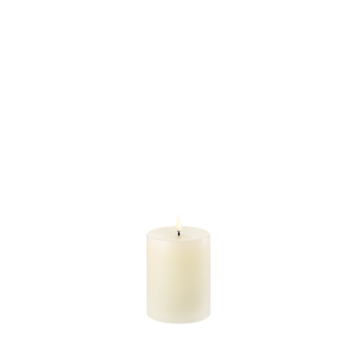 LED pillar candle, Ivory, Smooth,  3x4”