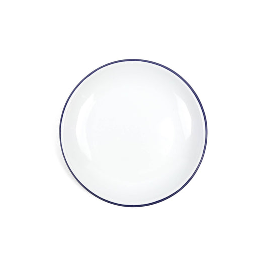 Vintage Enamelware Coupe Dinner Plate