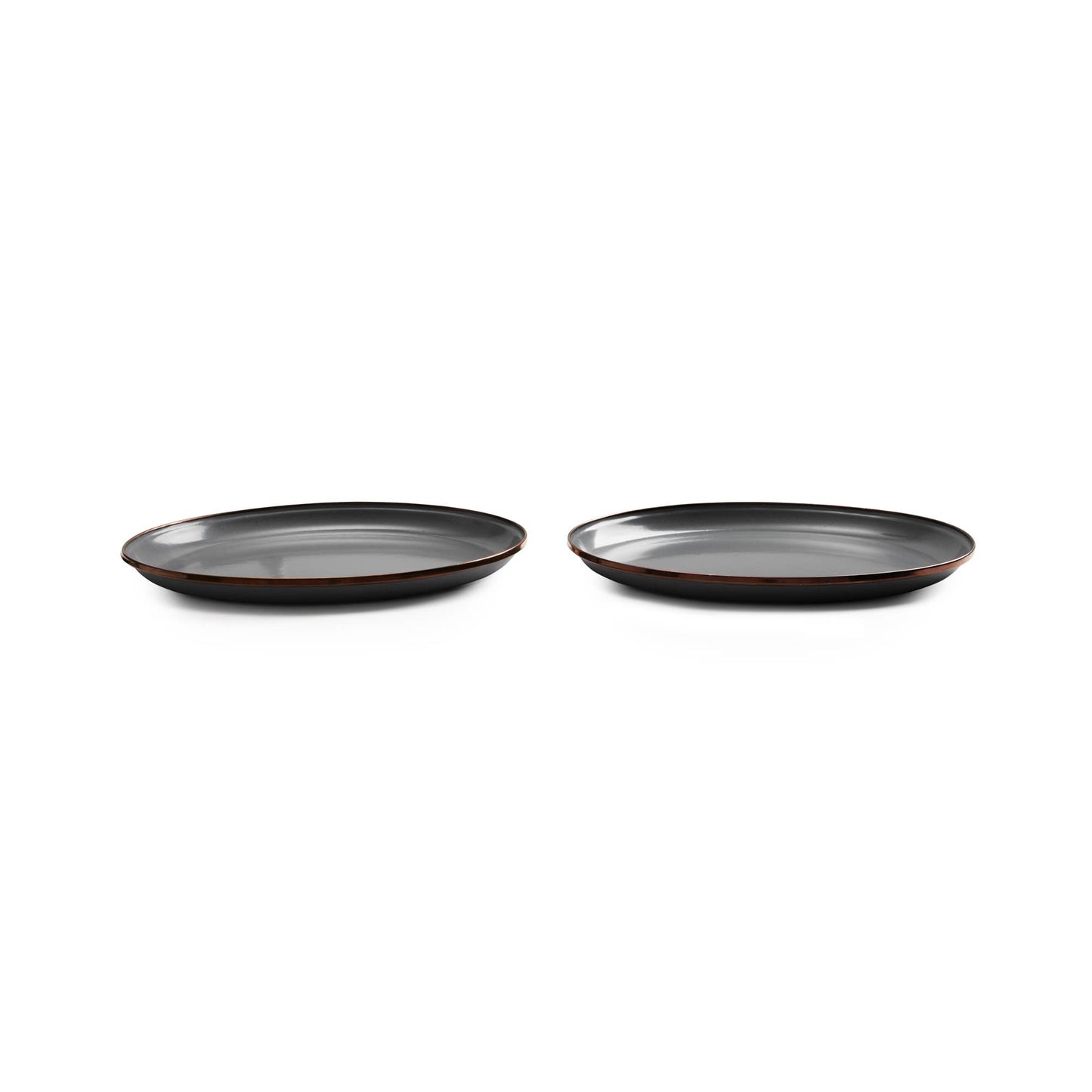 Enamel Deep Plate (Set of 2)