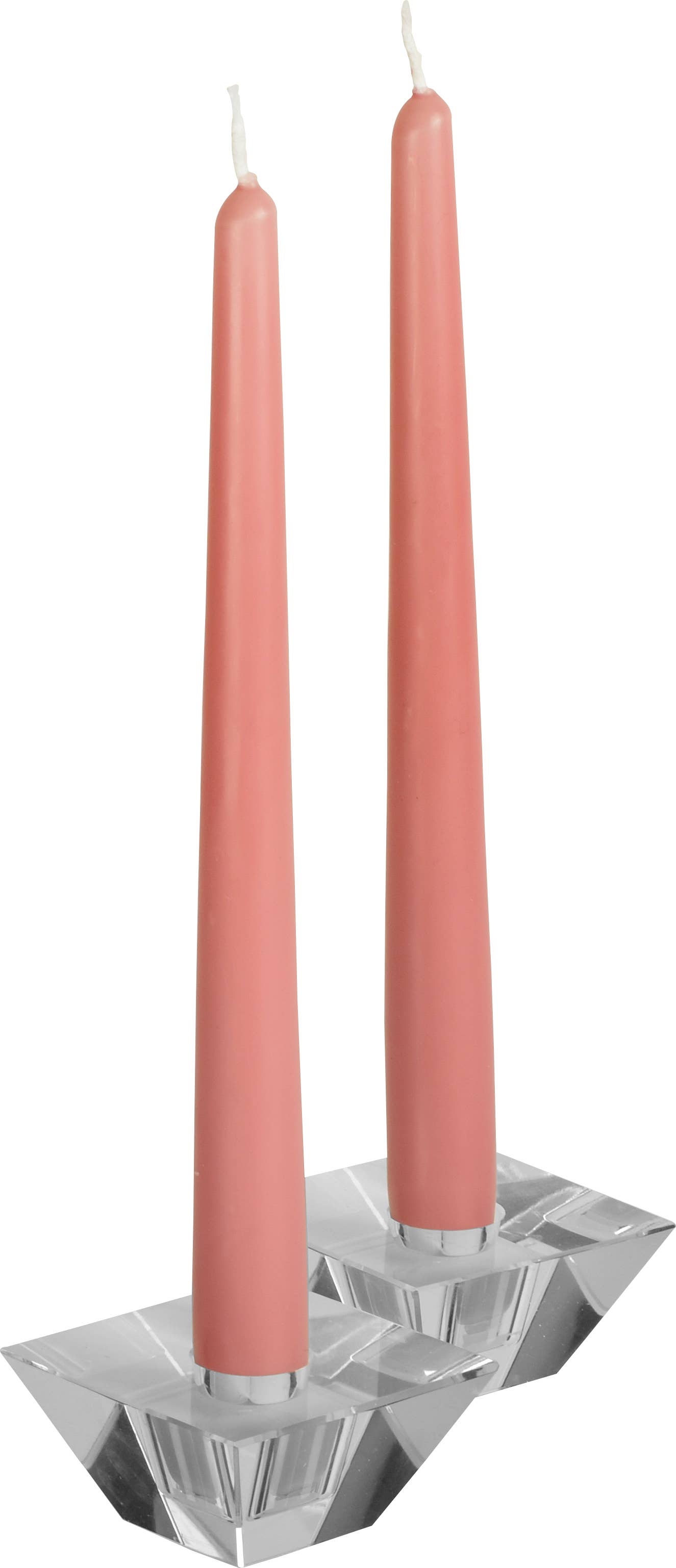 10'' Rose Pink Tapered Candle