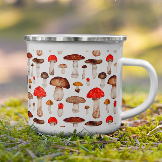 Toadstool Enamel Camp Mug